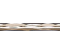 Бордюр Alma Ceramica BWU53PLS406 Plesso 50x6.7 микс глазурованный глянцевый волнистый
