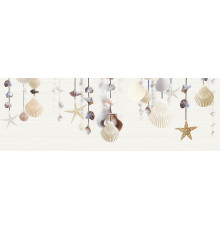 Декоративная плитка Alma Ceramica DWA11ALD424 Ailand 60x20 белая / бежевая глазурованная глянцевая морские мотивы