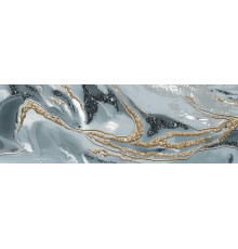 Декоративная плитка Alma Ceramica DWA11TOR616 Tori 60x20 синий рельефная / глазурованная глянцевая волнистая