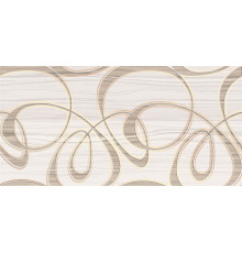 Декоративная плитка Alma Ceramica DWU09PLS004 Plesso 50x24.9 кремовая / бежевая / серая глазурованная глянцевая под дерево / узоры
