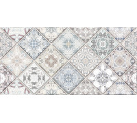Декоративная плитка Alma Ceramica DWU09TVS404 Trevis 50x24.9 бежевая матовая с орнаментом / пэчворк