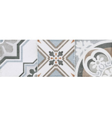 Настенная плитка Alma Ceramica TWA11COR014 Costa Rica 60x20 микс матовая с орнаментом / пэчворк