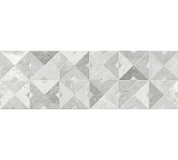 Настенная плитка Alma Ceramica TWA11MAS017 Mars 60x20 белая / серая матовая под геометрию