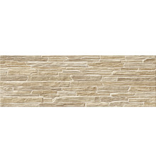 Настенная плитка Alma Ceramica TWA11ROK414 Rocko 60x20 коричневая рельефная глянцевая под бетон / цемент