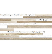 Настенная плитка Alma Ceramica TWU09BLB024 Bilbao 50x24.9 микс глянцевая рельефная под полосы