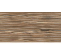 Настенная плитка Alma Ceramica TWU09PLS404 Plesso 50x24.9 коричневая глазурованная глянцевая под дерево / паркет