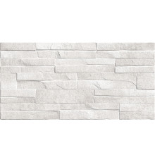 Настенная плитка Alma Ceramica TWU2550DCV14 Discover 24.9x50 серая глянцевая / рельефная под камень / под кирпич