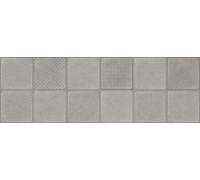 Настенная плитка Alma Ceramica TWU3090CUB70R Cube 30x90 серая матовая под мозаику / пэчворк