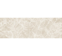 Настенная плитка Alma Ceramica TWU3090GAR14R Garden 30x90 бежевая матовая под камень / с листьями