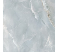 Керамогранит Delacora 6060ONB06 Onyx Breez Sugar 60x60 голубой лаппатированный под оникс
