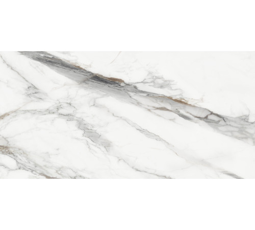 Керамогранит Delacora D120208M Carrara Cersei 60x120 белый / серый матовый / карвинг под мрамор