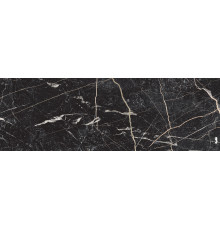 Настенная плитка Delacora WT15BHM99R Bohema Black 24.6x74 черная глянцевая под мрамор