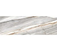 Настенная плитка Delacora WT15DLA25R Delta Marmo 24.6x74 серая глянцевая под камень / мрамор