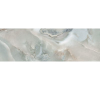 Настенная плитка Delacora WT93BAV03 Bavaro Azul 30x90 бирюзовая / серая глянцевая под оникс