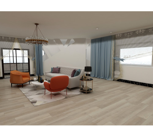 SPC Floorwood Genesis 0,5/43 4U micro (1220 х 182 х 5 мм) с подложкой MV63 Дуб Мэйсер Maiser Oak ( 2,44244 кв.м.)