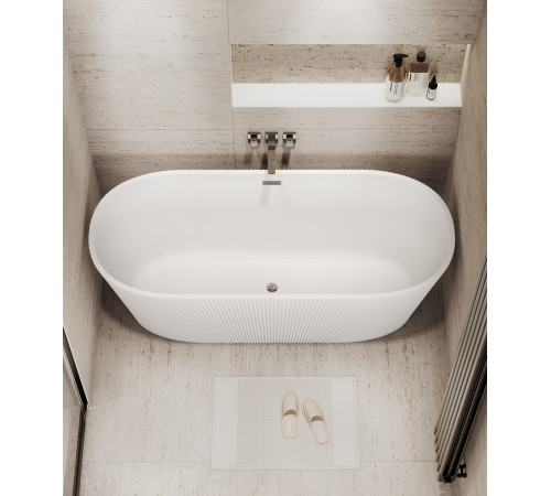 Ванна отдельностоящая Grossman Forta GR-27021M (170х75х58) цвет белый матовый