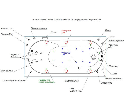 Акриловая ванна Aquanet Lotos 150x75 (с каркасом)