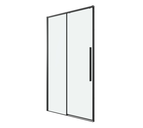 Дверь в нишу Grossman Galaxy 100.K33.01.110.21.00 (110х195) черный матовый,стекло прозрачное,раздвижная