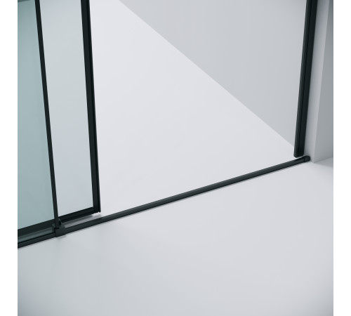 Дверь в нишу Grossman Galaxy 100.K33.01.110.21.00 (110х195) черный матовый,стекло прозрачное,раздвижная