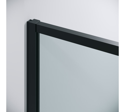 Дверь в нишу Grossman Galaxy 100.K33.01.110.21.00 (110х195) черный матовый,стекло прозрачное,раздвижная