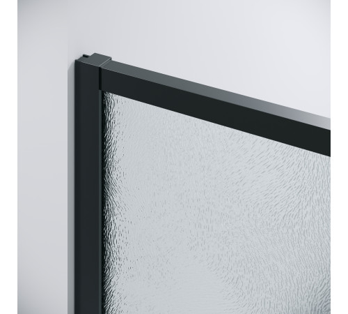 Дверь в нишу Grossman Galaxy 100.K33.01.110.21.02 (110х195) черный матовый,стекло шиншилла,раздвижная