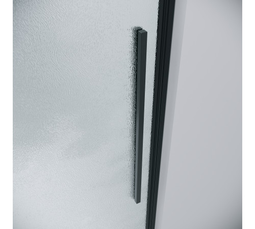 Дверь в нишу Grossman Galaxy 100.K33.01.110.21.02 (110х195) черный матовый,стекло шиншилла,раздвижная