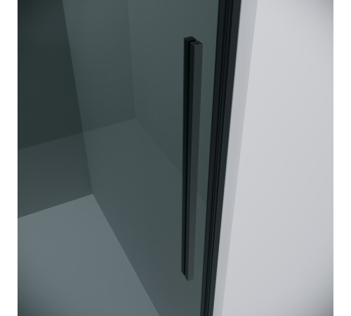 Дверь в нишу Grossman Galaxy 100.K33.01.100.21.10 (100х195) черный матовый,стекло тонированное,раздвижная