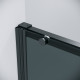 Дверь в нишу Grossman Galaxy 100.K33.01.100.21.10 (100х195) черный матовый,стекло тонированное,раздвижная