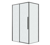 Душевое ограждение Grossman Galaxy 100.K33.01.100.21.02-200.K33.01.90.21.02 (100х90х195) раздвижная(левая),черный матовый,стекло шиншилла