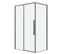 Душевое ограждение Grossman Galaxy 100.K33.01.100.42.00-200.K33.01.70.42.00 (100х70х195) раздвижная,графит сатин,стекло прозрачное