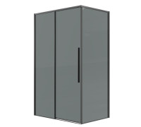 Душевое ограждение Grossman Galaxy 100.K33.01.100.42.10-200.K33.01.80.42.10 (100х80х195) раздвижная,графит сатин,стекло тонированное