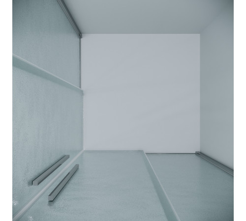 1/2 душевого ограждения Grossman Galaxy 1/2.K33.01.11.10.02 (110х195) правая,хром,стекло шиншилла