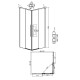 Душевое ограждение Grossman Galaxy 300.K33.01.1010.21.00 (100х100х195) квадрат,раздвиж,черный матовый,стекло прозрачное,1место