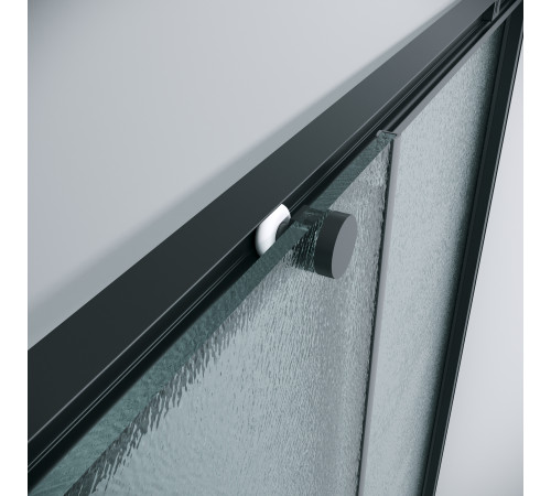 1/2 душевого ограждения Grossman Galaxy 1/2.K33.01.10.21.02 (100х195) черный матовый,стекло шиншилла