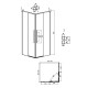 Душевое ограждение Grossman Galaxy 300.K33.01.8080.21.02 (80х80х195) квадрат,раздвижная,черный матовый,стекло шиншилла