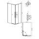 Душевое ограждение Grossman Galaxy 1/2.K33.01.12.42.00-1/2.K33.01.80.42.00 (120х80х195) раздвижная,графит сатин,стекло прозрачное