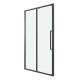 Дверь в нишу Grossman Cosmo 100.K33.02.100.21.00 (100х195) черный матовый,стекло прозрачное,раздвижная