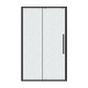 Дверь в нишу Grossman Cosmo 100.K33.02.120.21.02 (120х195) черный матовый,стекло шиншилла,раздвижная