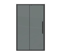 Дверь в нишу Grossman Cosmo 100.K33.02.110.21.10 (110х195) черный матовый,стекло тонированное,раздвижная