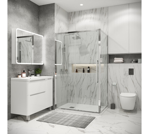 Боковая стенка Grossman Cosmo 200.K33.02.100.10.00 (100х195) хром,стекло прозрачное