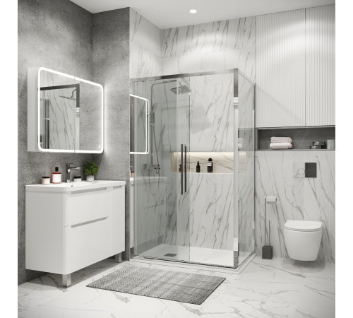 Боковая стенка Grossman Cosmo 200.K33.02.100.10.00 (100х195) хром,стекло прозрачное