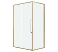 Душевое ограждение Grossman Cosmo 100.K33.02.100.32.00-200.K33.02.70.32.00 (100х70х195) раздвижная,золото сатин,стекло прозрачное