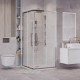 Душевое ограждение Grossman Cosmo 300.K33.02.9090.10.00 (90х90х195) квадрат,раздвижная,хром,стекло прозрачное