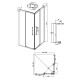 Душевое ограждение Grossman Cosmo 300.K33.02.9090.10.00 (90х90х195) квадрат,раздвижная,хром,стекло прозрачное