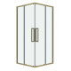 Душевое ограждение Grossman Cosmo 300.K33.02.8080.32.00 (80х80х195) квадрат,раздвижная,золото сатин,стекло прозрачное
