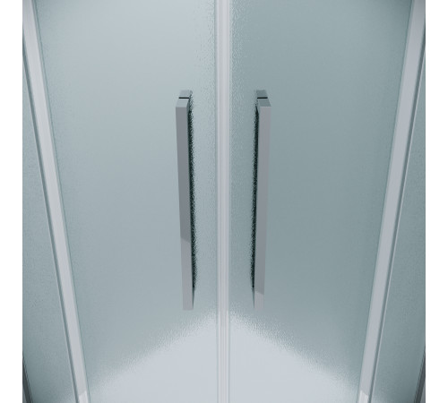 Душевое ограждение Grossman Cosmo 301.K33.02.1010.10.02 (100х100х195) четверть круга,раздвижная,хром,стекло шиншилла