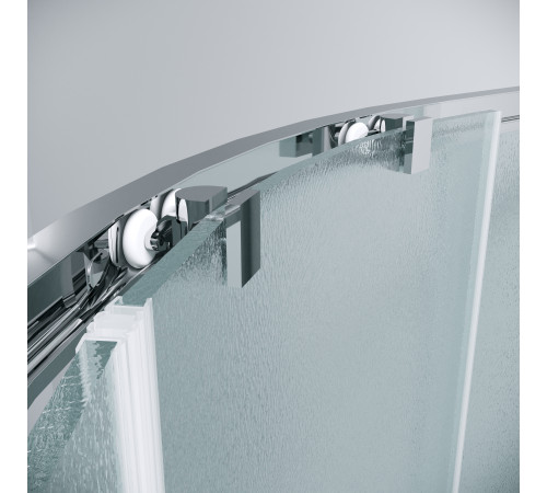 Душевое ограждение Grossman Cosmo 301.K33.02.1010.10.02 (100х100х195) четверть круга,раздвижная,хром,стекло шиншилла