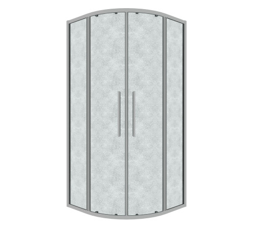 Душевое ограждение Grossman Cosmo 301.K33.02.1010.10.02 (100х100х195) четверть круга,раздвижная,хром,стекло шиншилла