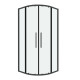 Душевое ограждение Grossman Cosmo 301.K33.02.1010.42.00 (100х100х195) четверть круга,раздвижная,графит сатин,стекло прозрачное