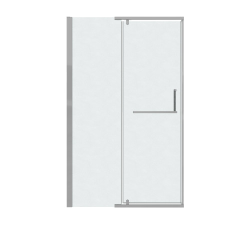 Дверь в нишу Grossman Pragma 100.K33.03.120.10.02 (120х195) хром,стекло шиншилла,распашная